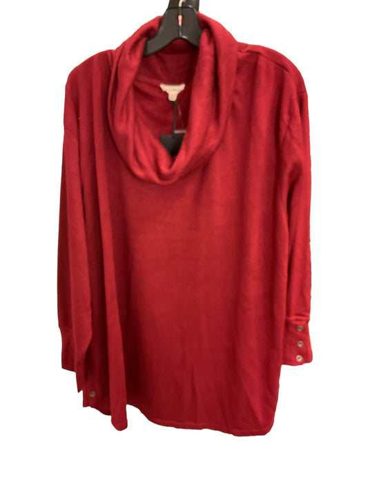 Top Long Sleeve By Jane And Delancey In Red, Size: 24