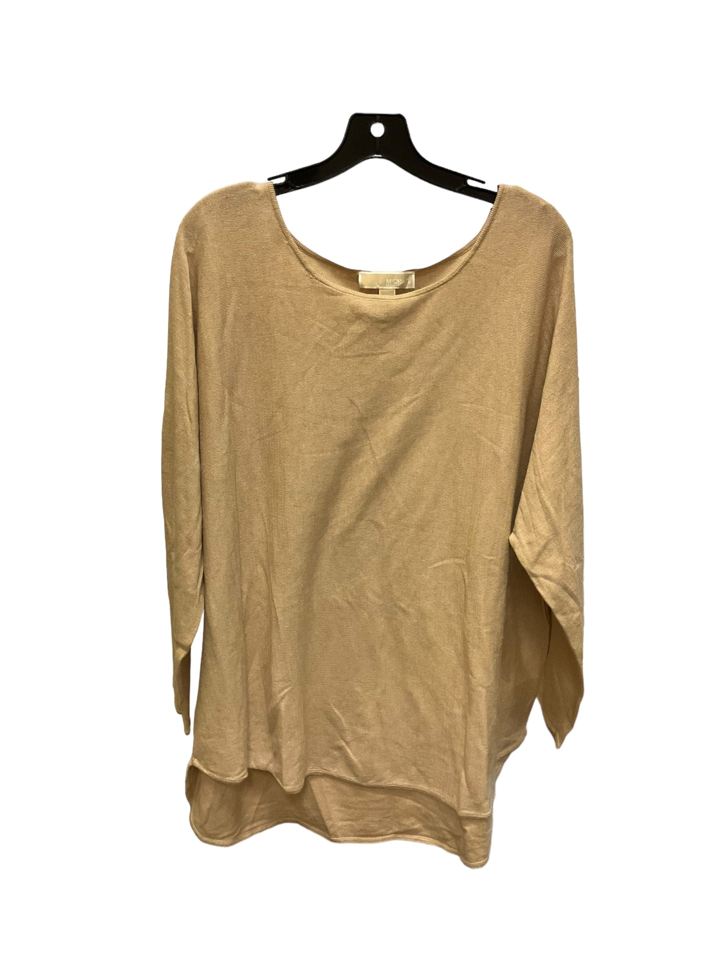 Top Long Sleeve By Michael By Michael Kors In Tan, Size: 26