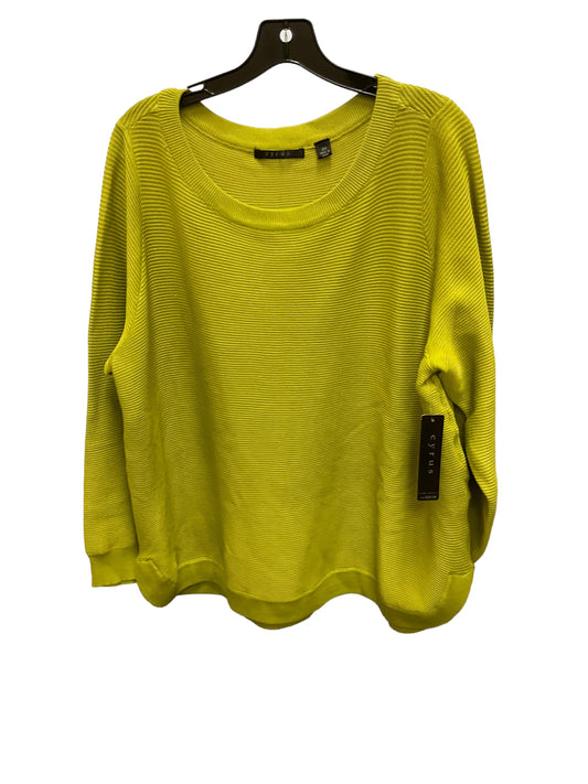 Top Long Sleeve By Cyrus Knits In Lime Green, Size: 24