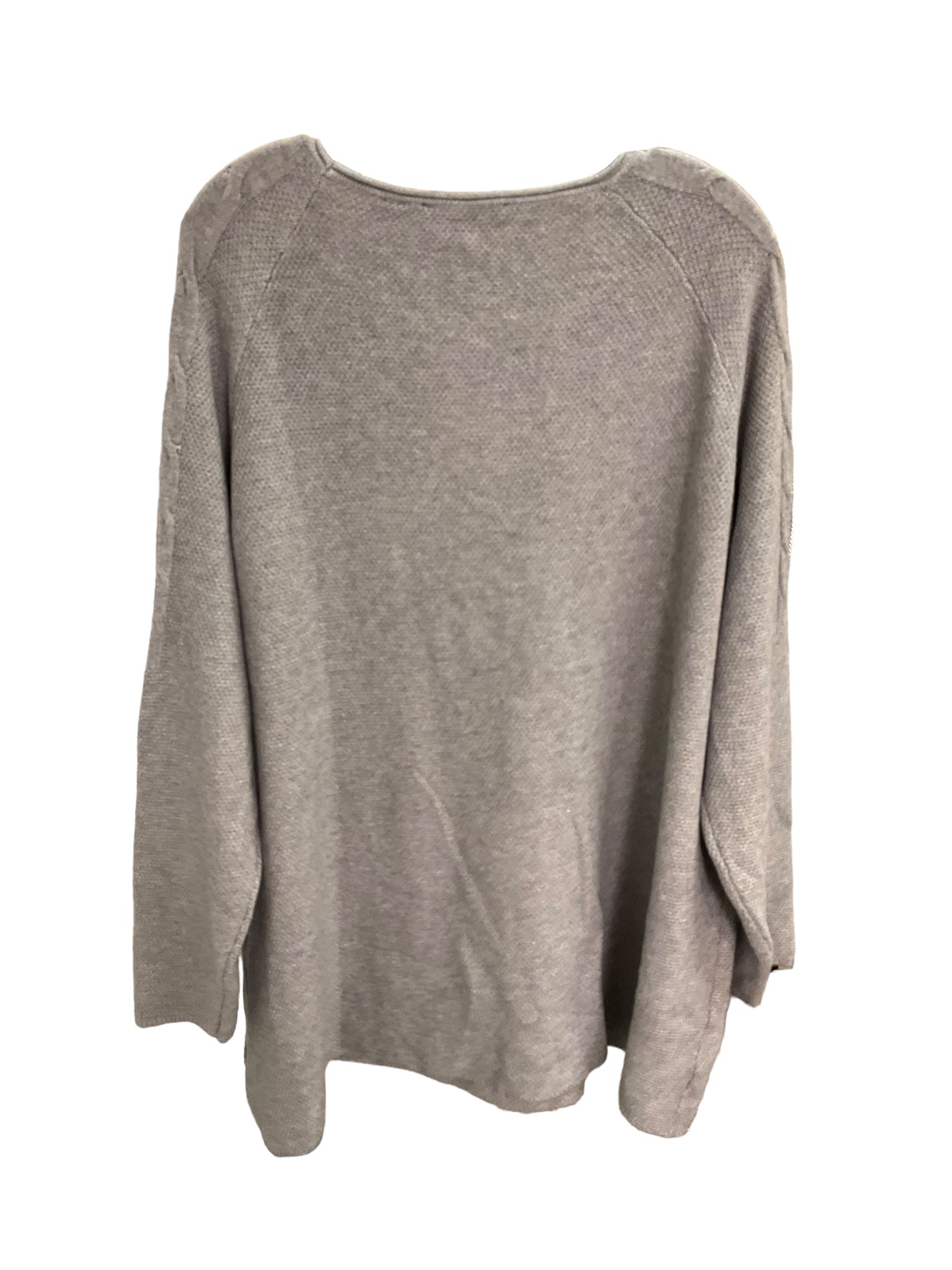 Top Long Sleeve By Cyrus Knits In Grey, Size: 26