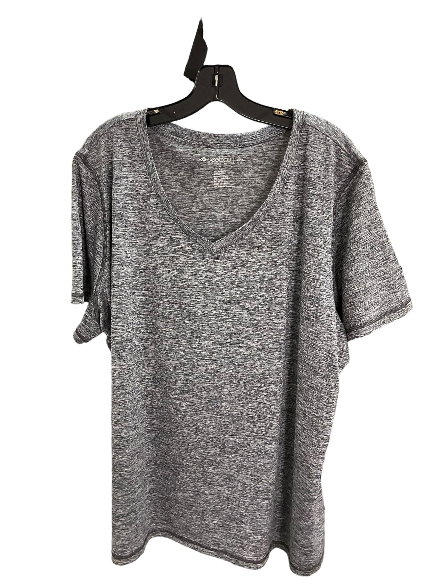 Athletic Top Short Sleeve By Ideology In Grey, Size: 26