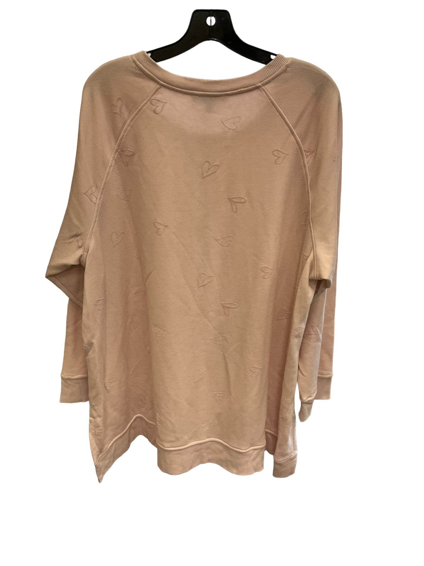 Top Long Sleeve By Jane And Delancey In Pink, Size: 24