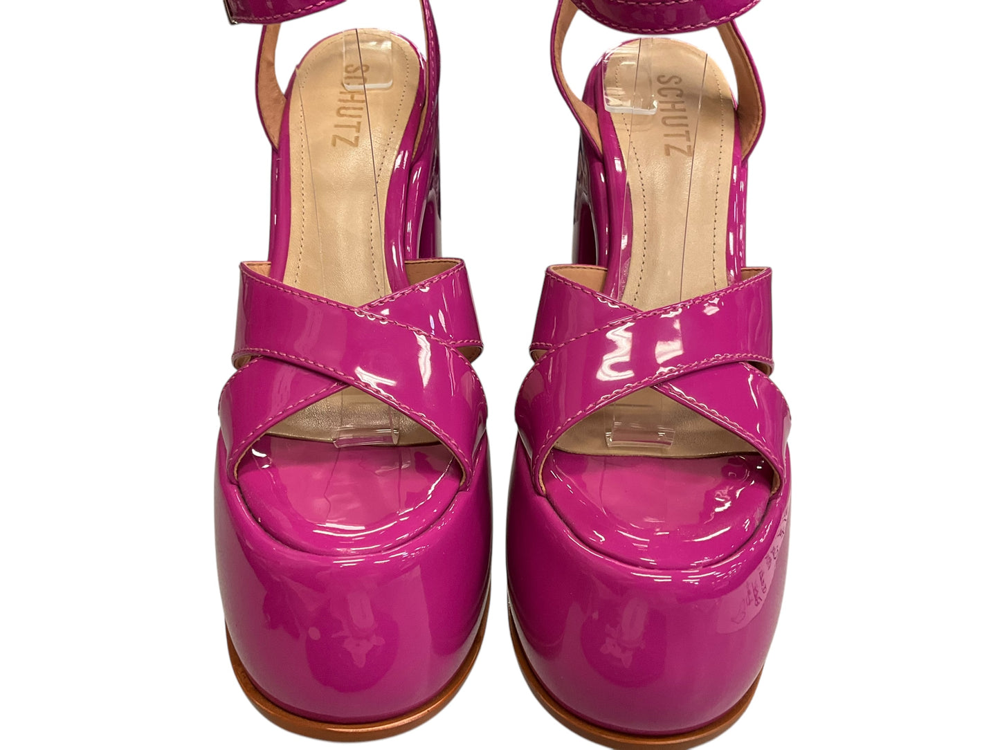 Shoes Heels Platform By Cma In Hot Pink, Size: 8