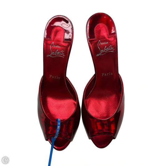 Shoes Luxury Designer By Christian Louboutin In Red, Size: 8