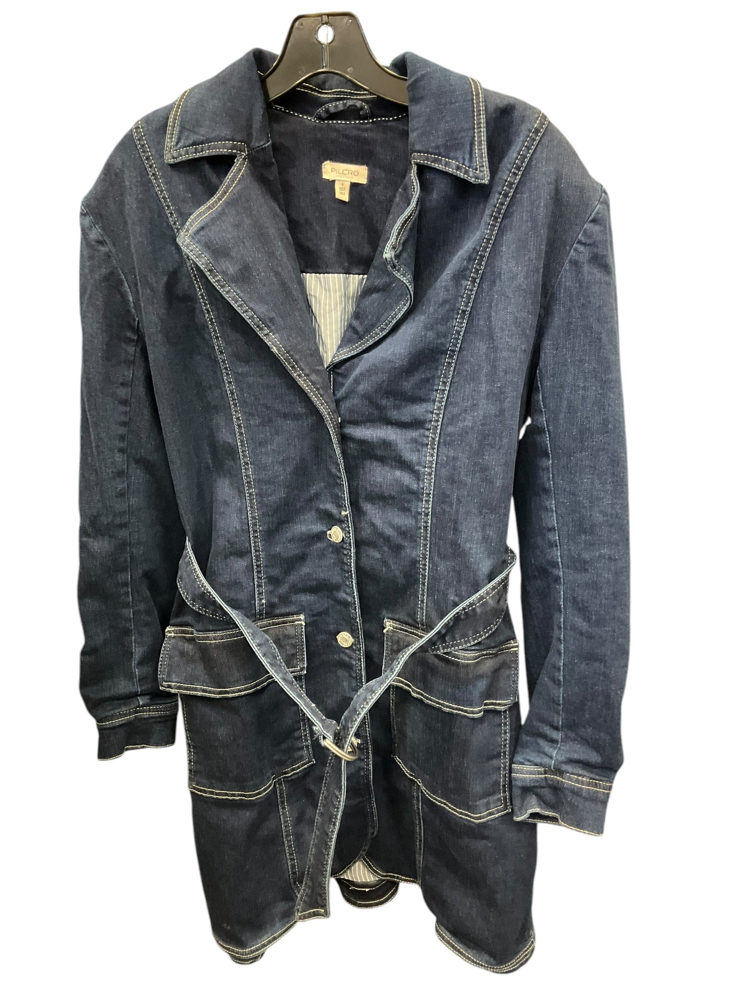 Jacket Denim By Pilcro In Blue, Size: S