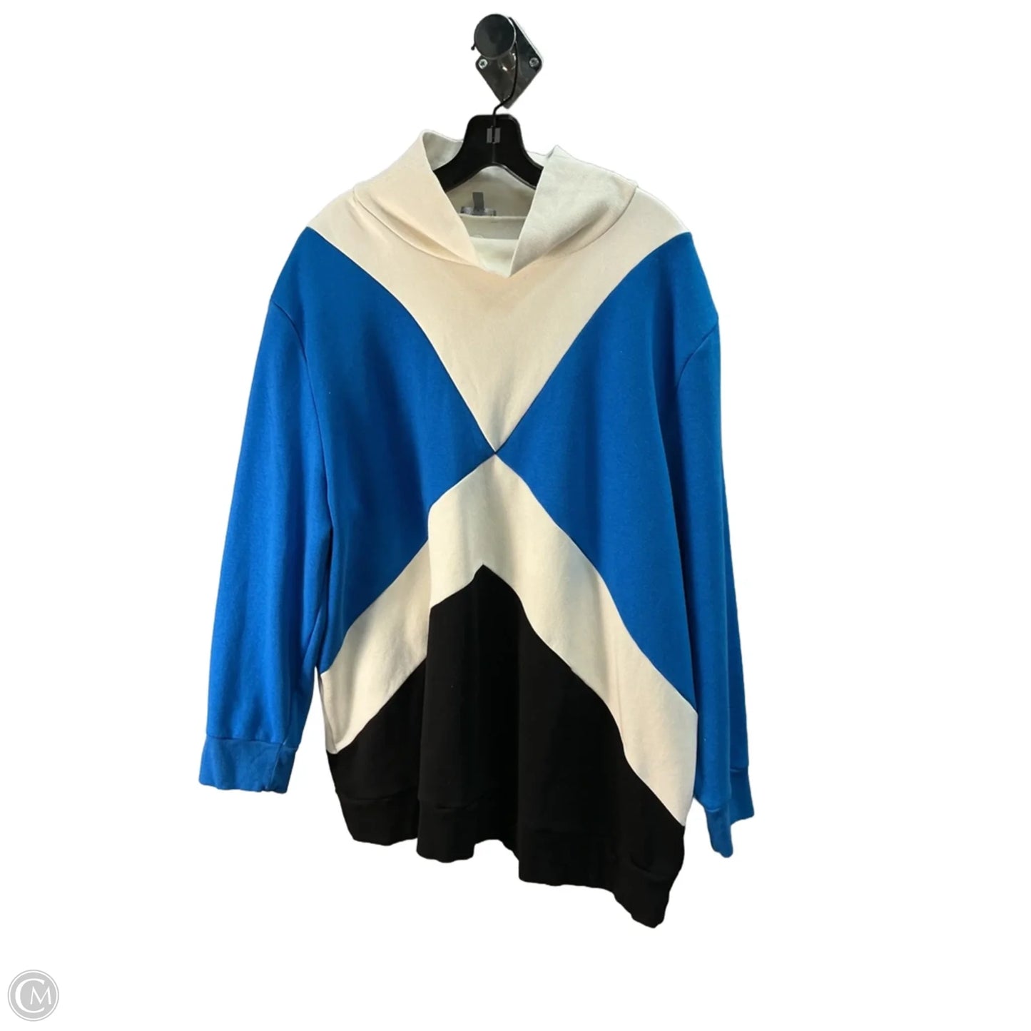 Sweatshirt Collar By Talbots In Blue, Size: 26