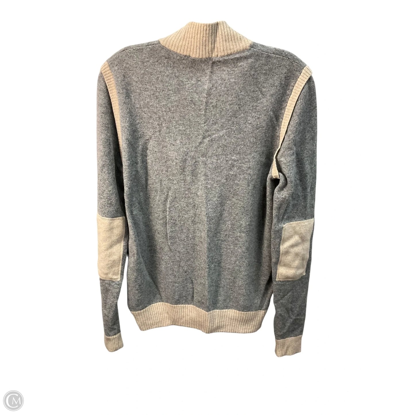 Sweater Cardigan Designer By Neiman Marcus In Grey, Size: M