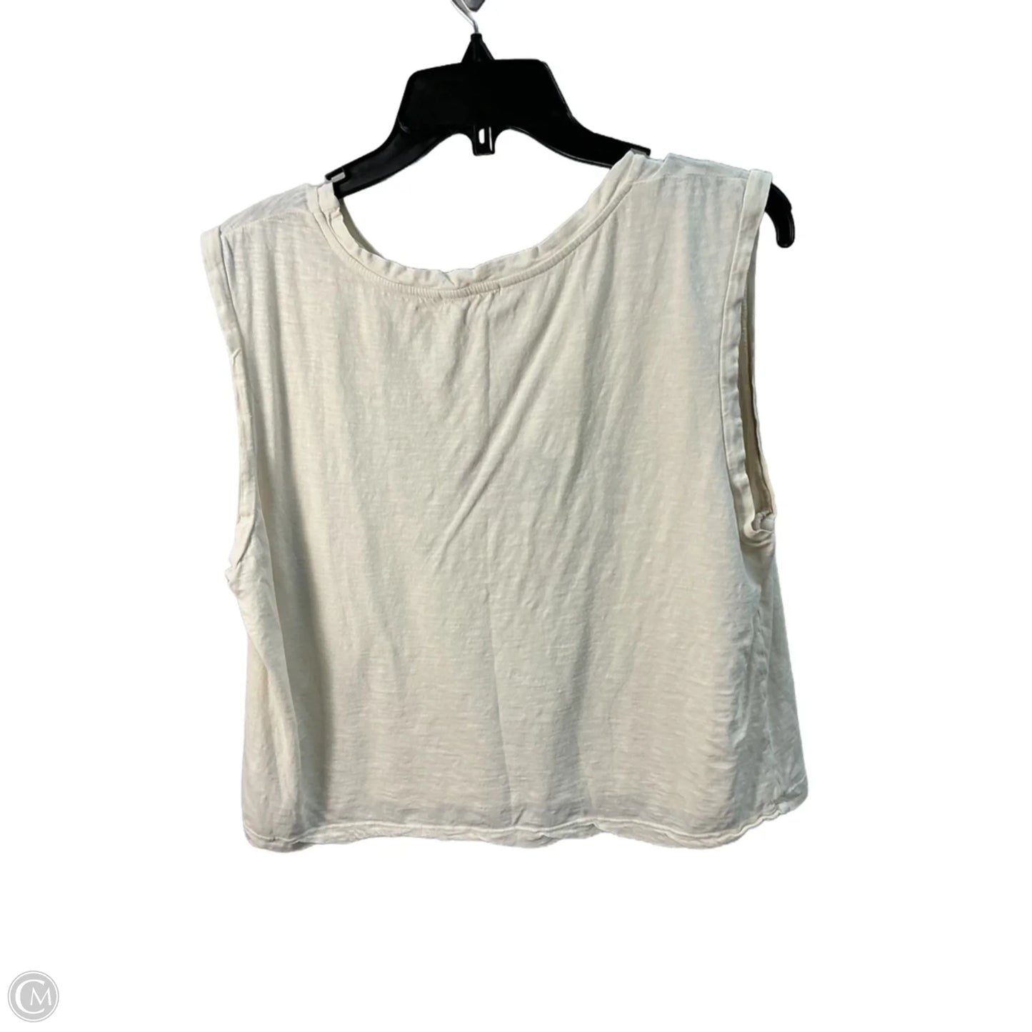 Top Sleeveless Basic By Sundry In Cream, Size: Xl