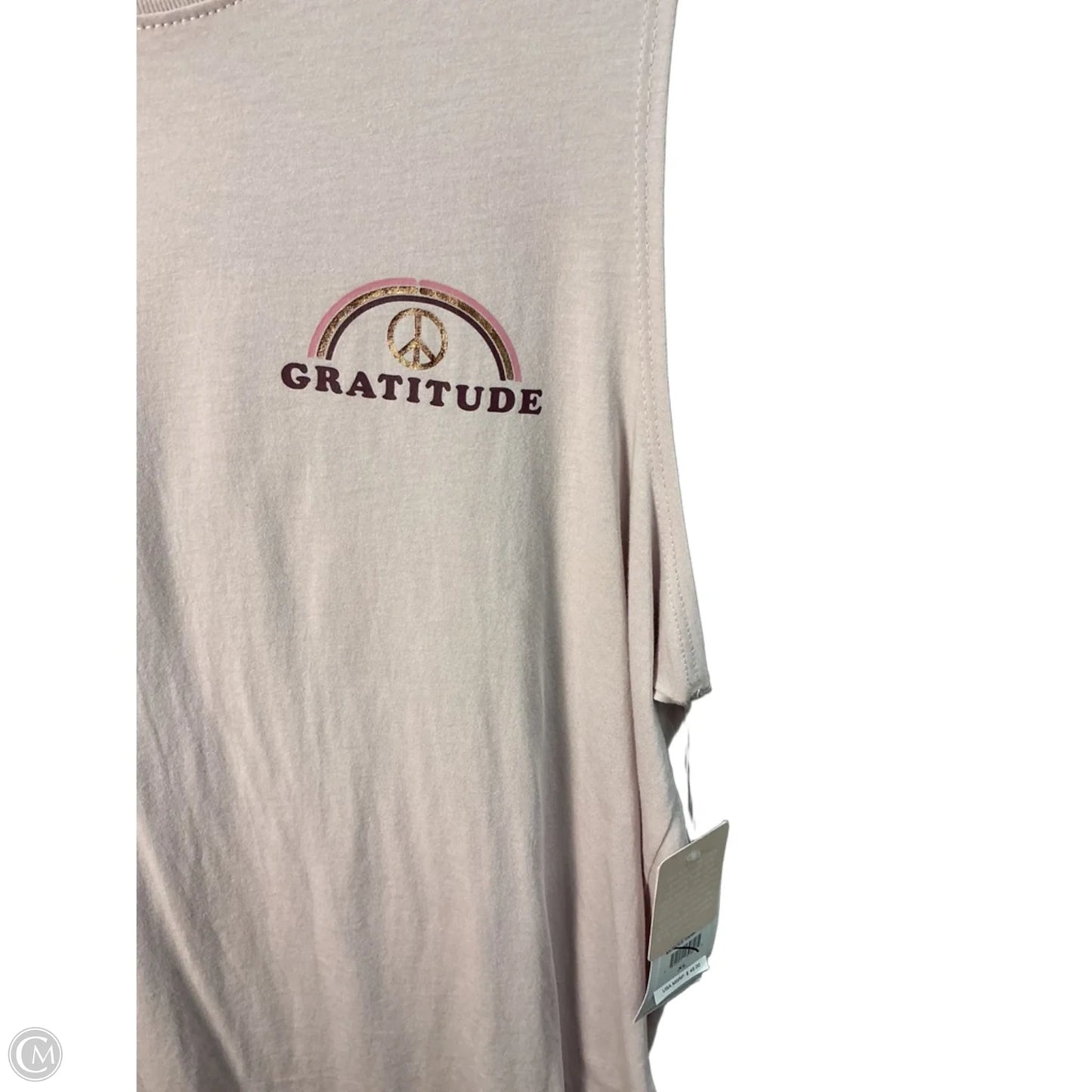 Athletic Tank Top By Spiritual Gangster In Pink, Size: Xl