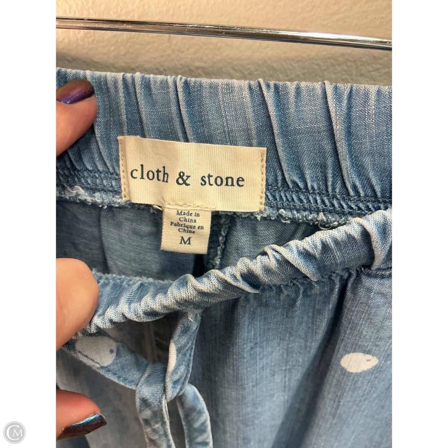 Pants Joggers By Cloth & Stone In Blue, Size: M