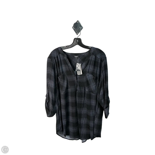 Top 3/4 Sleeve By Torrid In Black, Size: 18