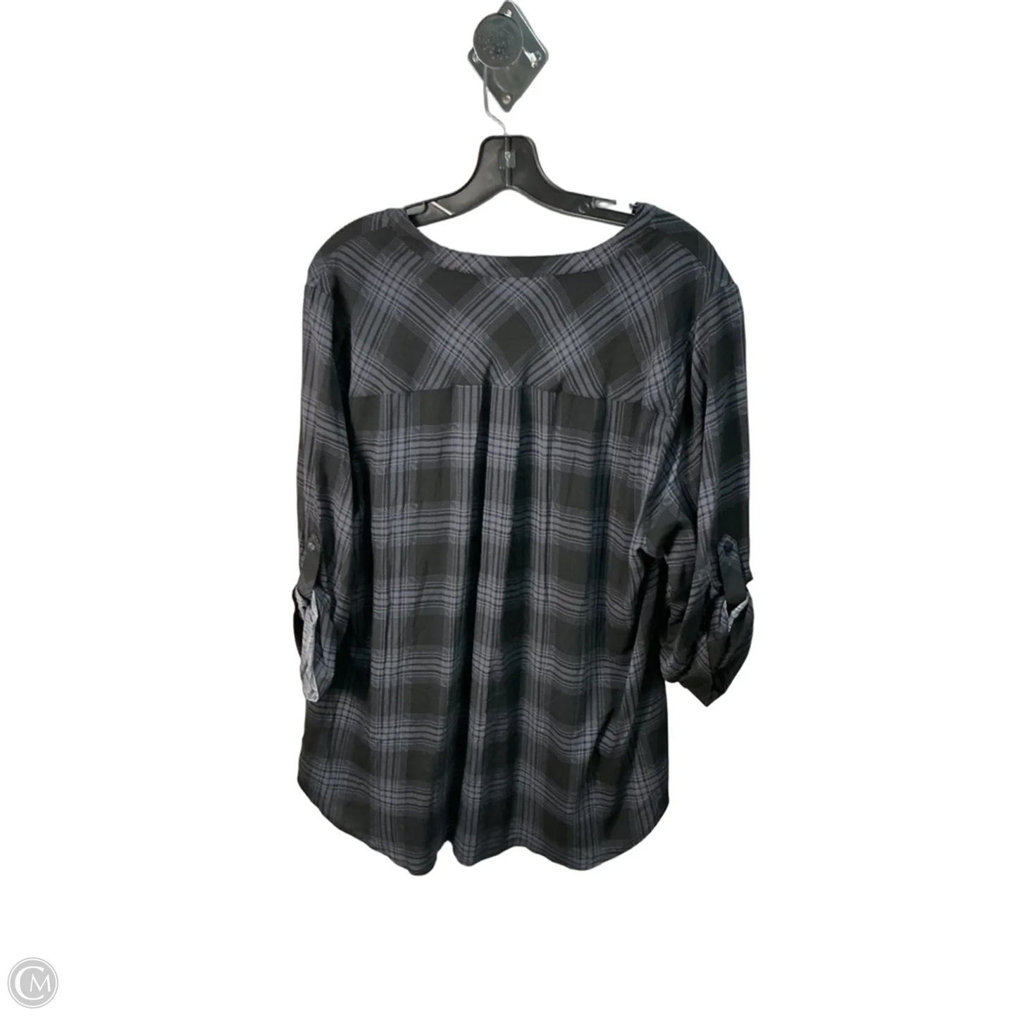 Top 3/4 Sleeve By Torrid In Black, Size: 18