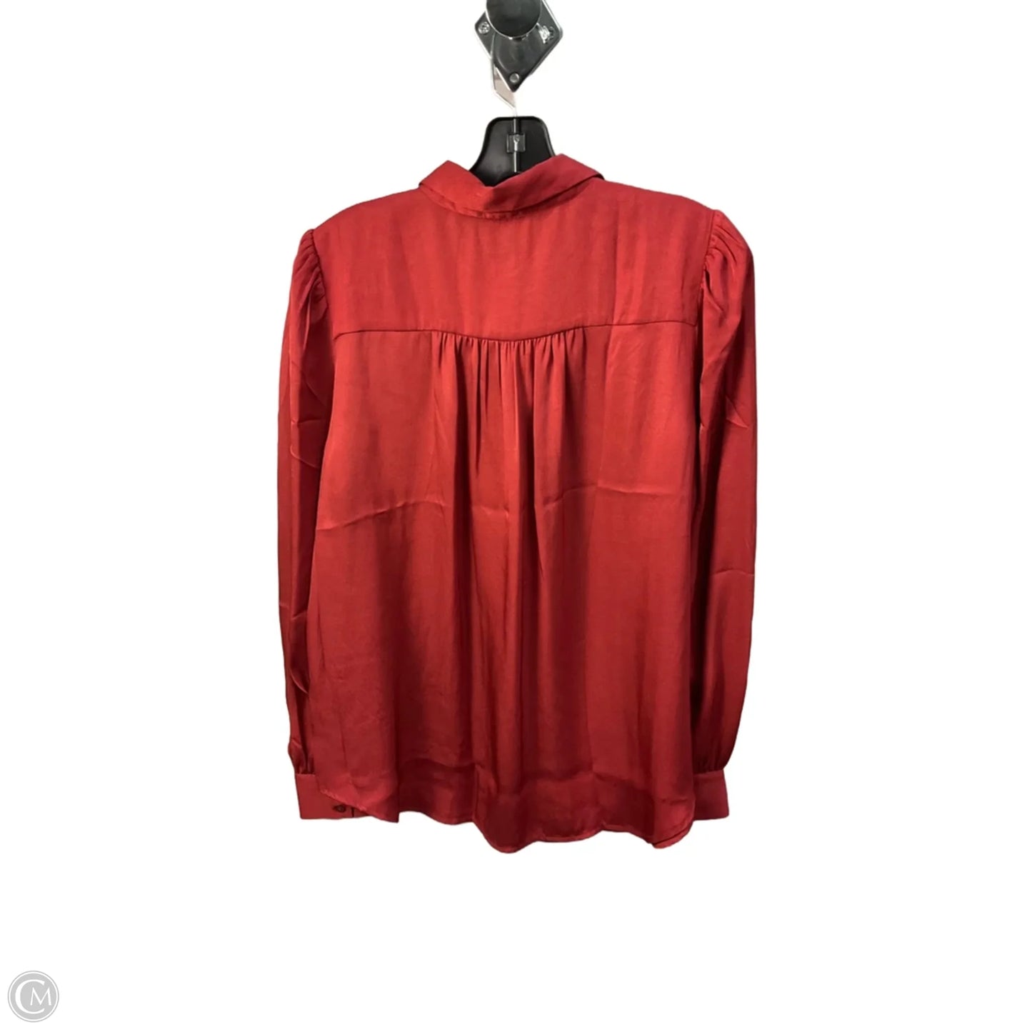 Top Long Sleeve By Ann Taylor In Red, Size: M