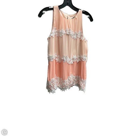 Top Sleeveless By Loft In Orange, Size: Xs