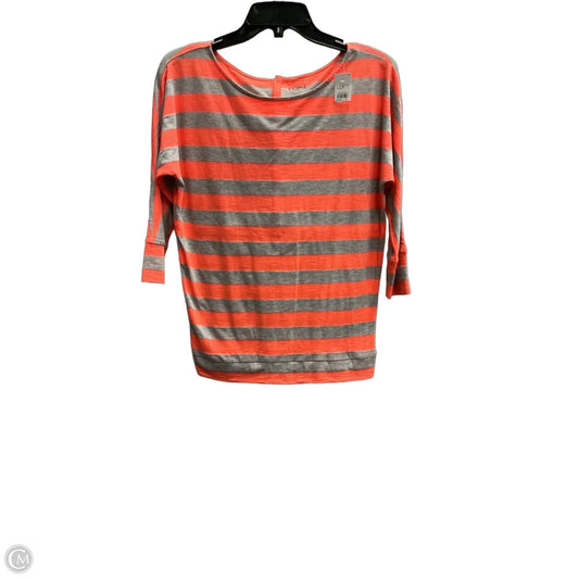Top 3/4 Sleeve By Loft In Grey, Size: Xs