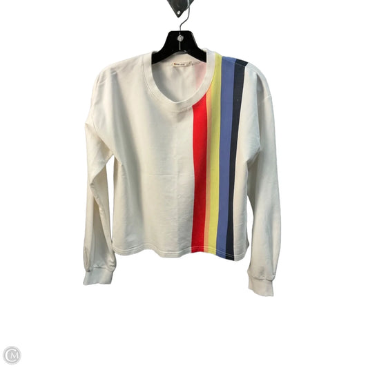 Top Long Sleeve By Marine Layer In White, Size: S
