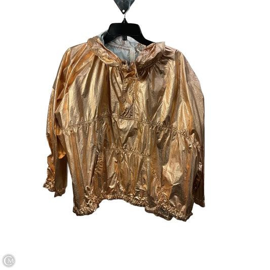 Jacket Windbreaker By Free People In Gold, Size: L