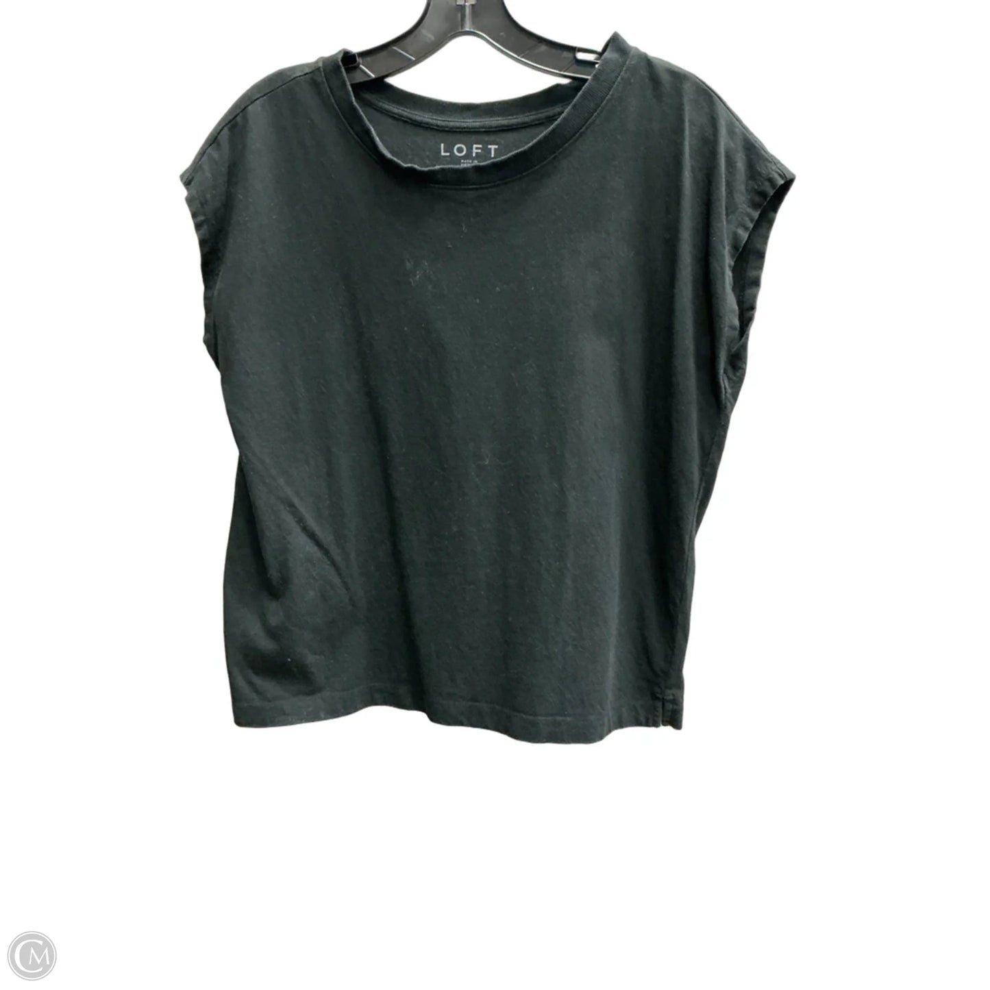 Top Short Sleeve Basic By Loft In Black, Size: Xs