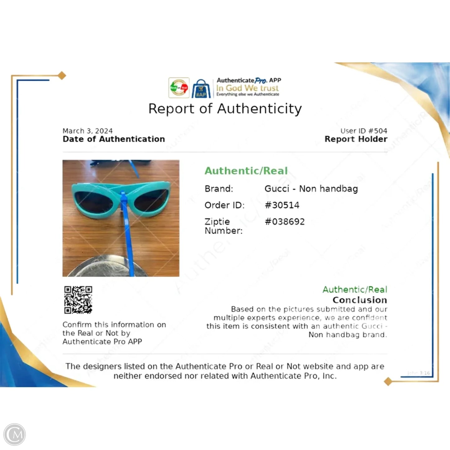 Sunglasses Luxury Designer By Gucci