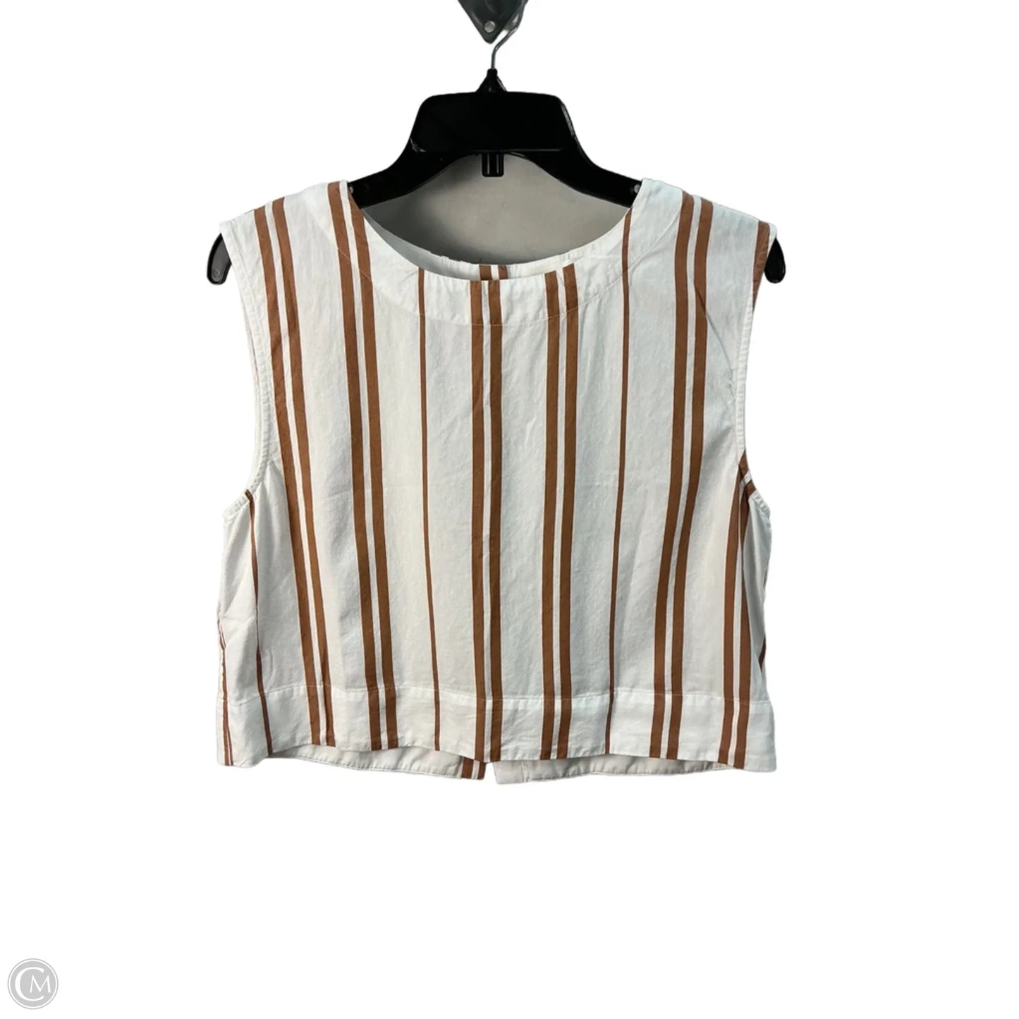 Top Sleeveless By Cloth & Stone In White, Size: M