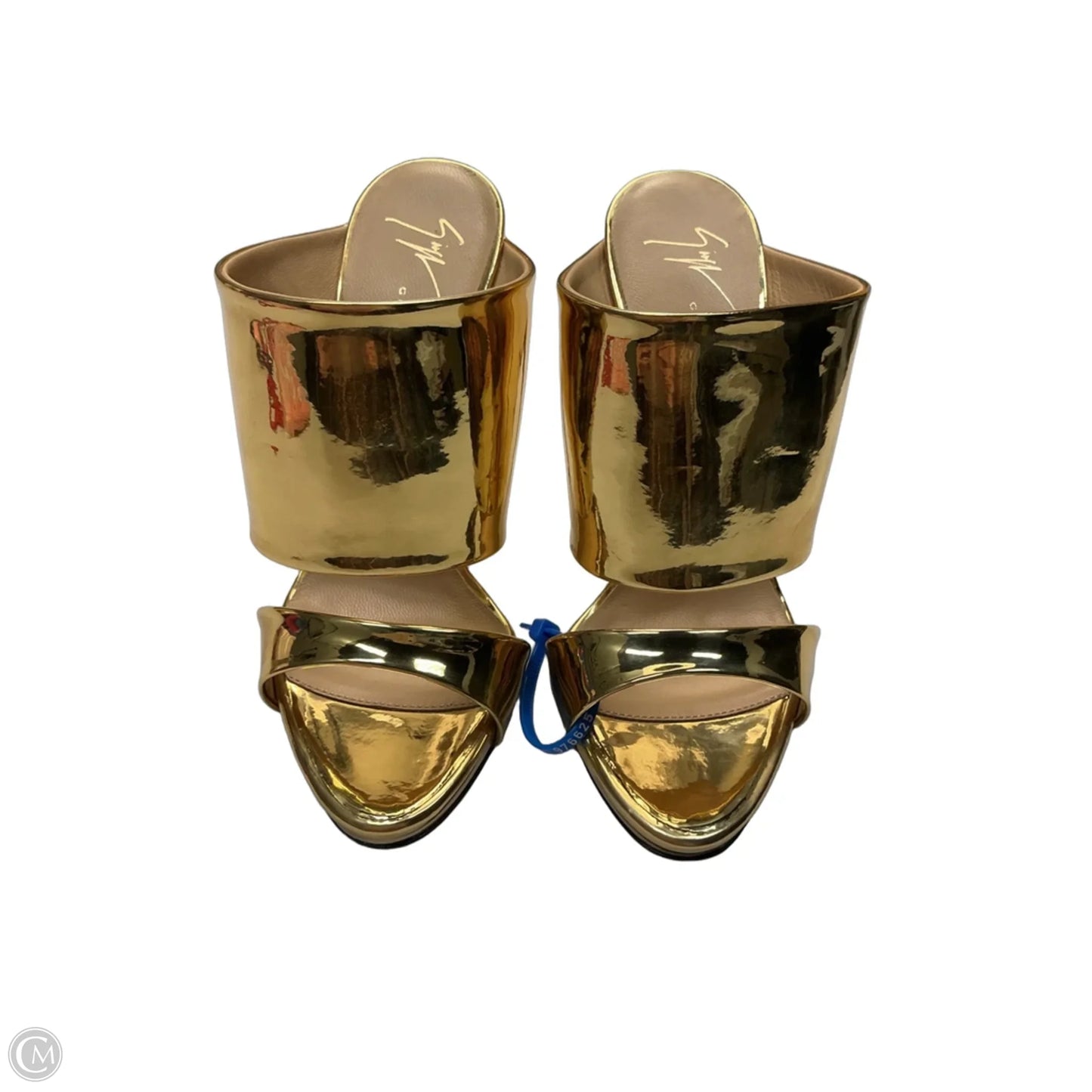Shoes Designer By Giuseppe Zanotti In Gold, Size: 5