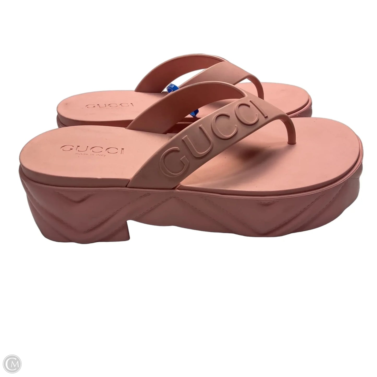 Sandals Luxury Designer By Gucci In Pink, Size: 6