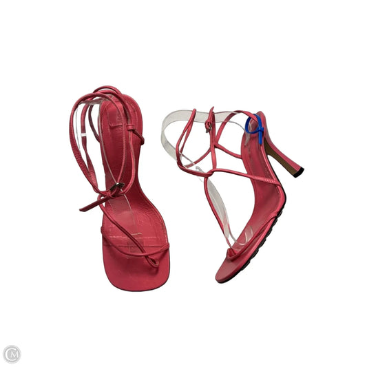 Sandals Luxury Designer By Bottega Veneta In Pink, Size: 8