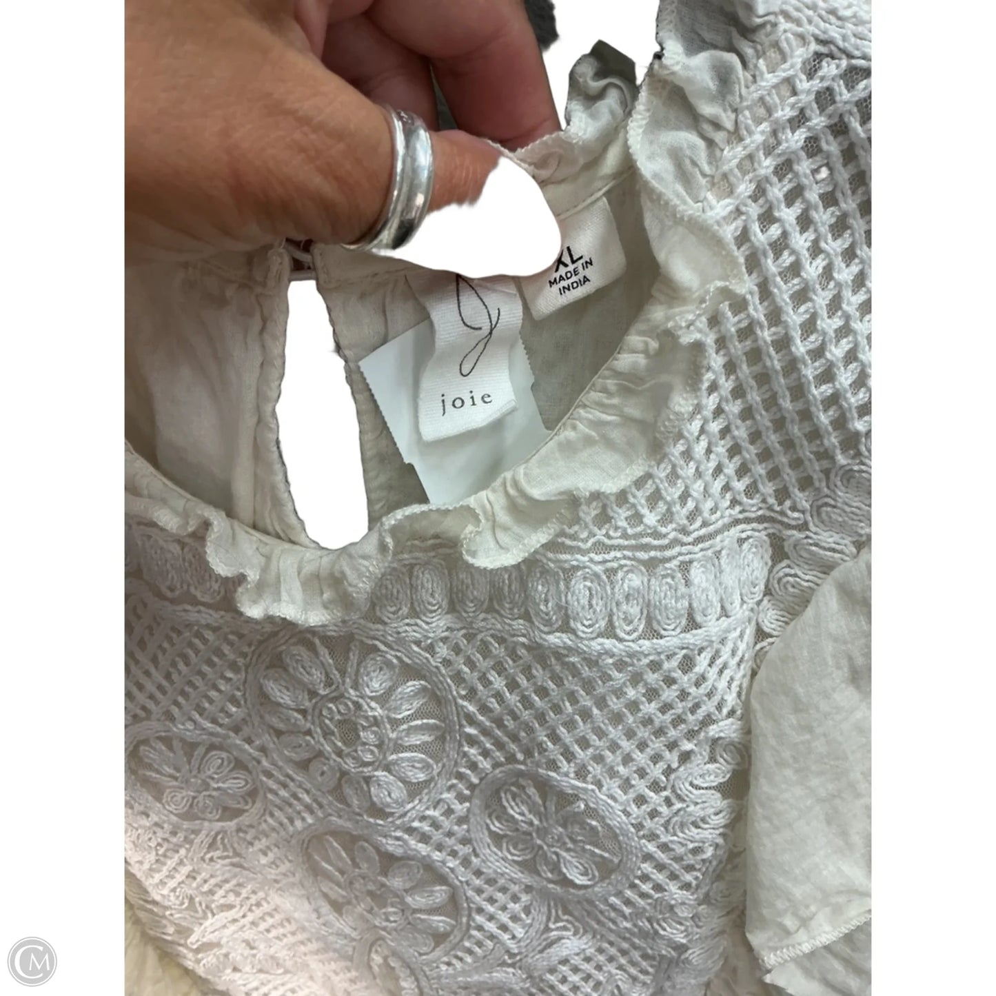 Top Sleeveless By Joie In Cream, Size: Xl