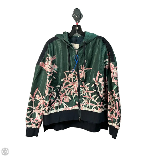 Jacket Luxury Designer By Moncler In Green, Size: M