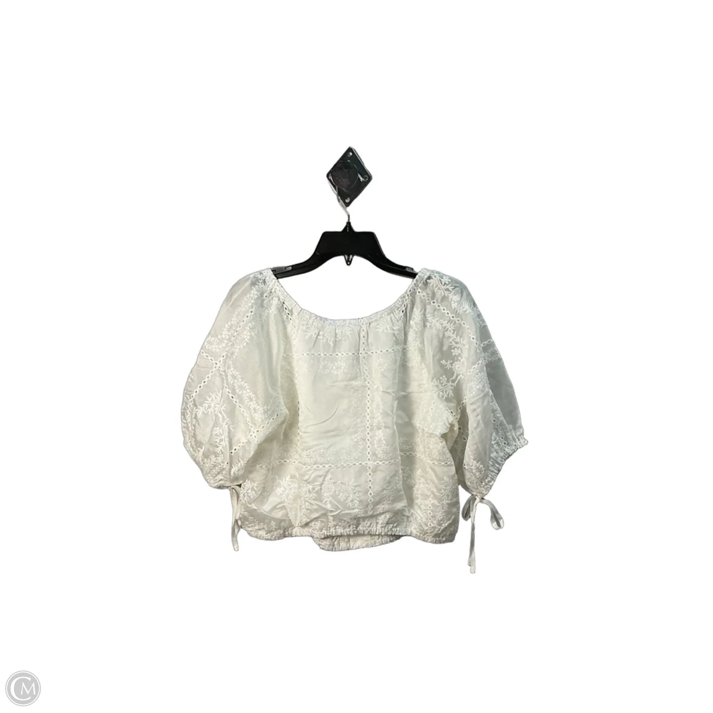 Top Short Sleeve By Nordstrom In White, Size: M