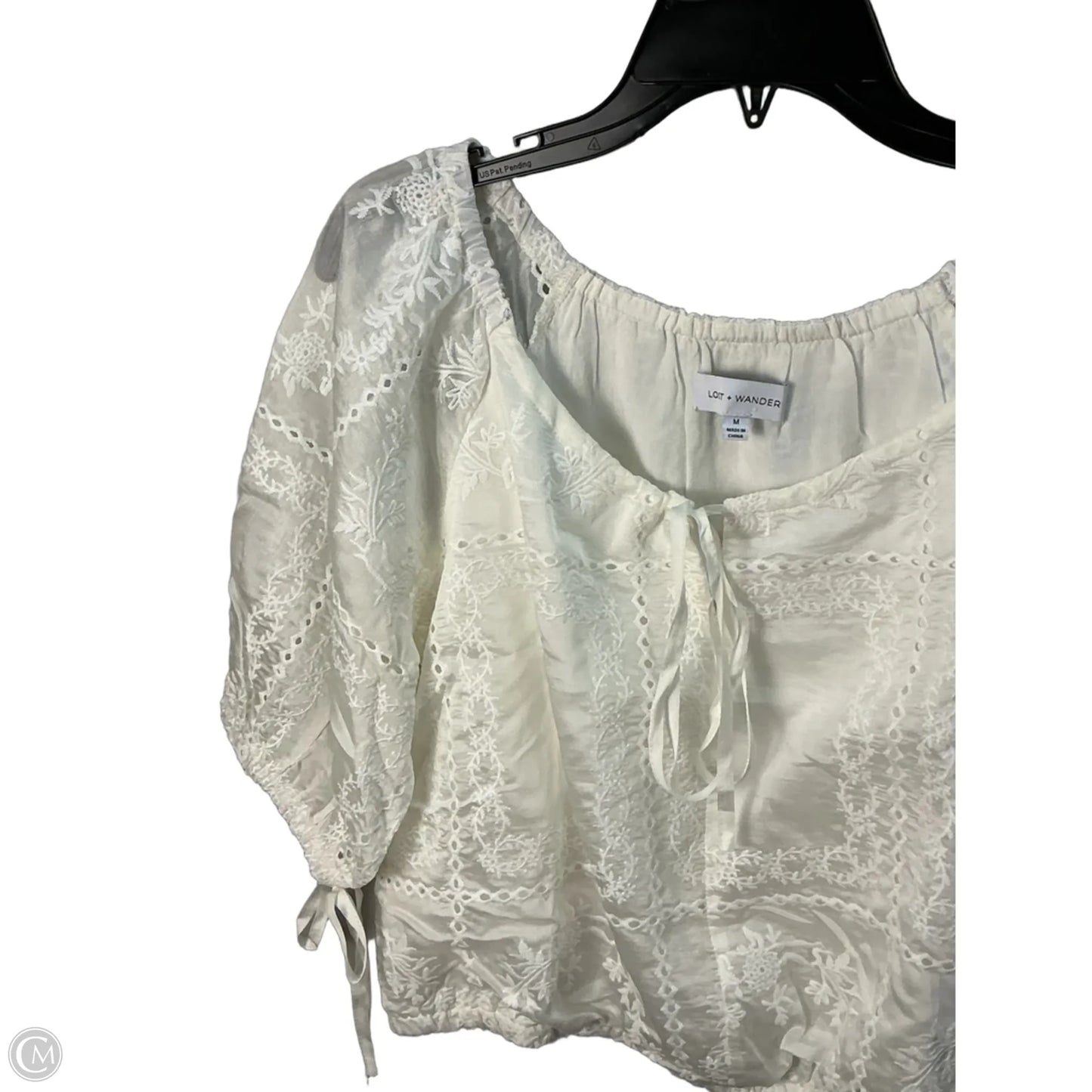 Top Short Sleeve By Nordstrom In White, Size: M