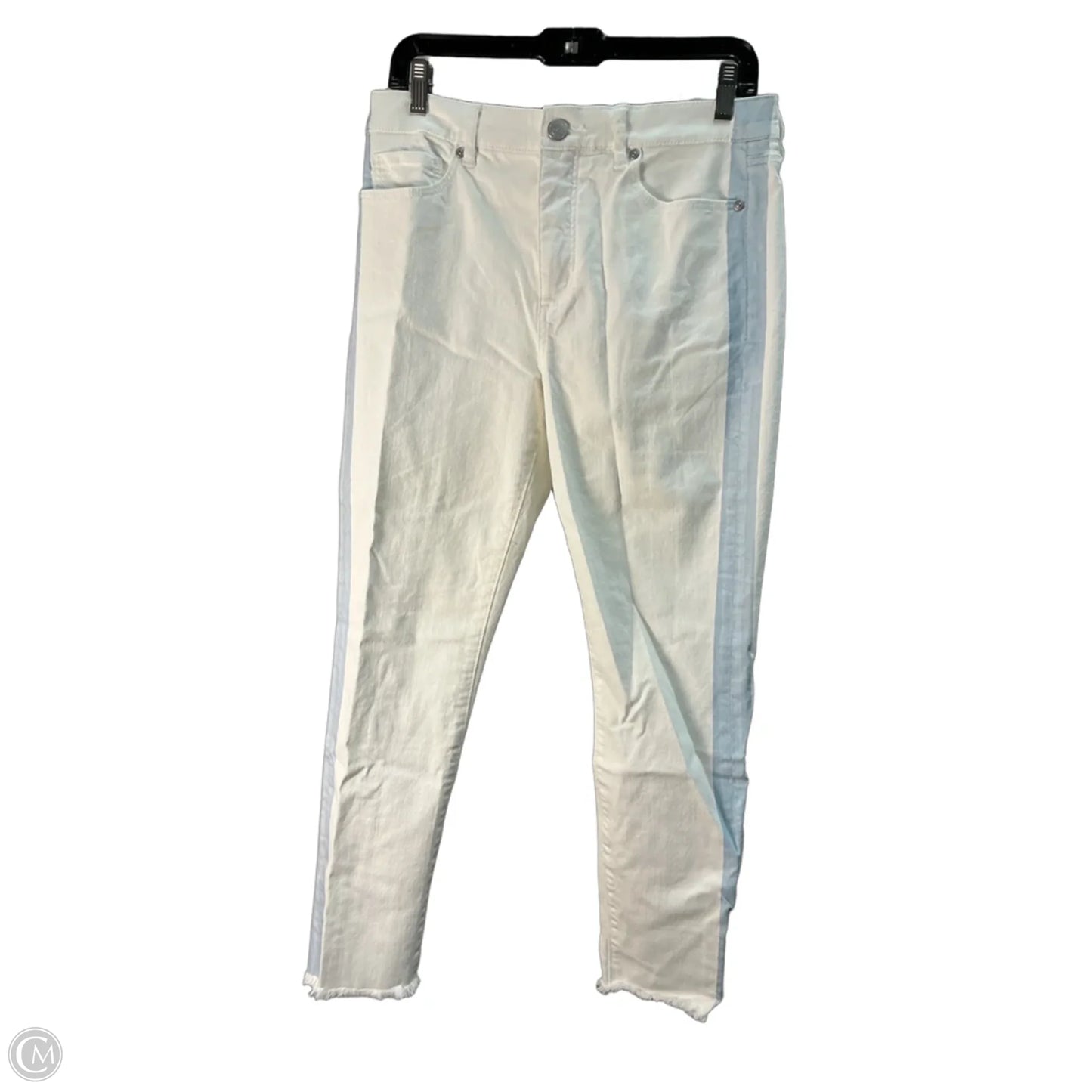 Jeans Cropped By Loft In White, Size: 8
