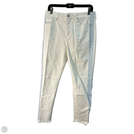 Jeans Cropped By Loft In White, Size: 8