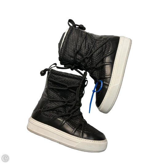 Boots Luxury Designer By Dior In Black, Size: 5.5