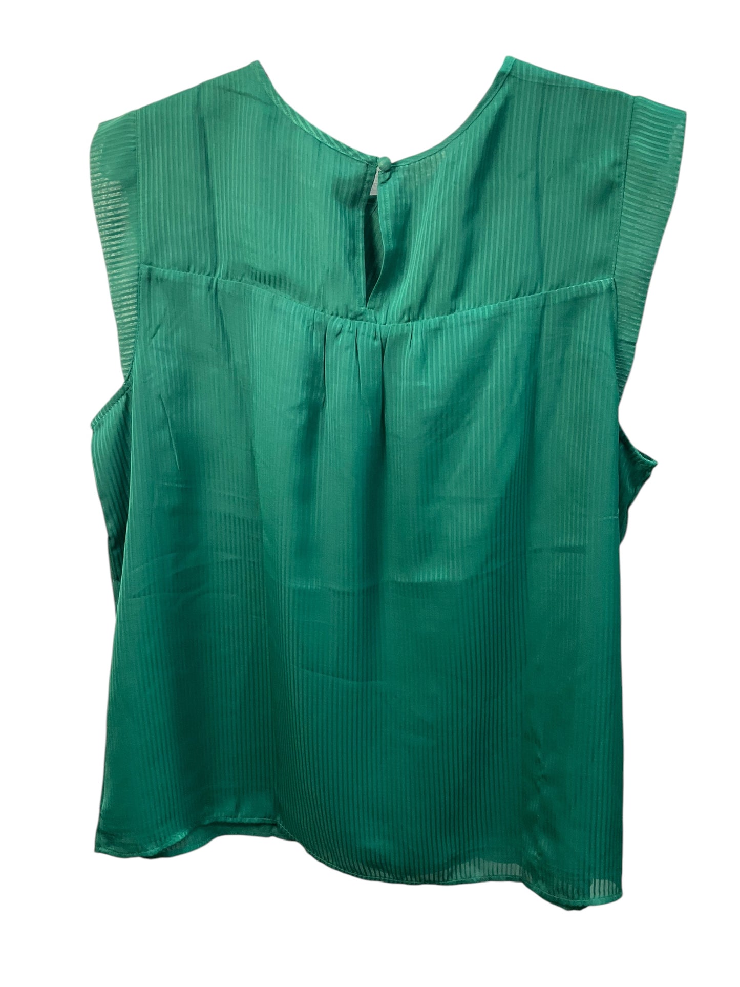 Top Sleeveless By Loft In Green, Size: Xl