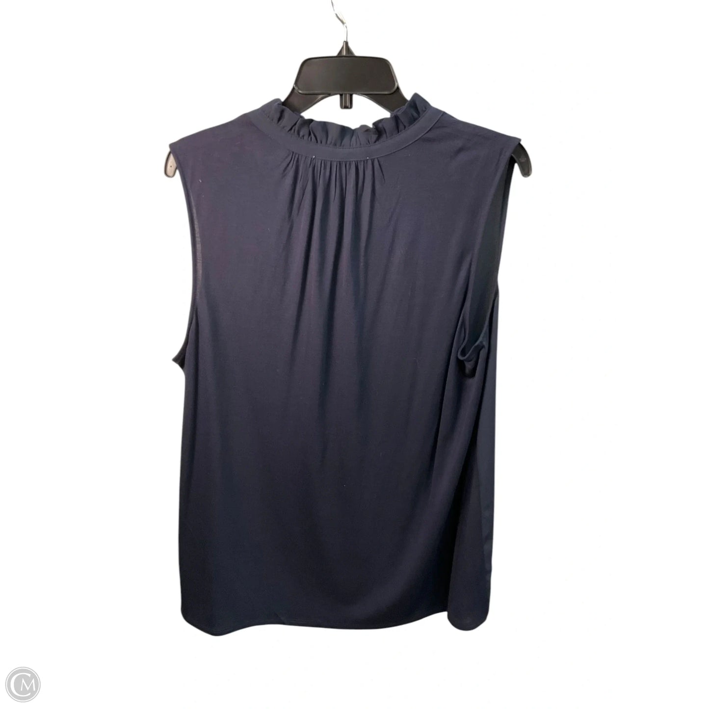 Top Sleeveless By Loft In Navy, Size: L