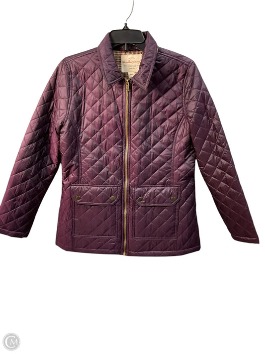 Jacket Puffer & Quilted By Weatherproof In Purple, Size: S