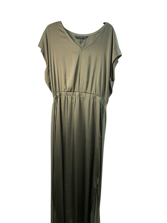 Dress Casual Maxi By White House Black Market In Olive, Size: L