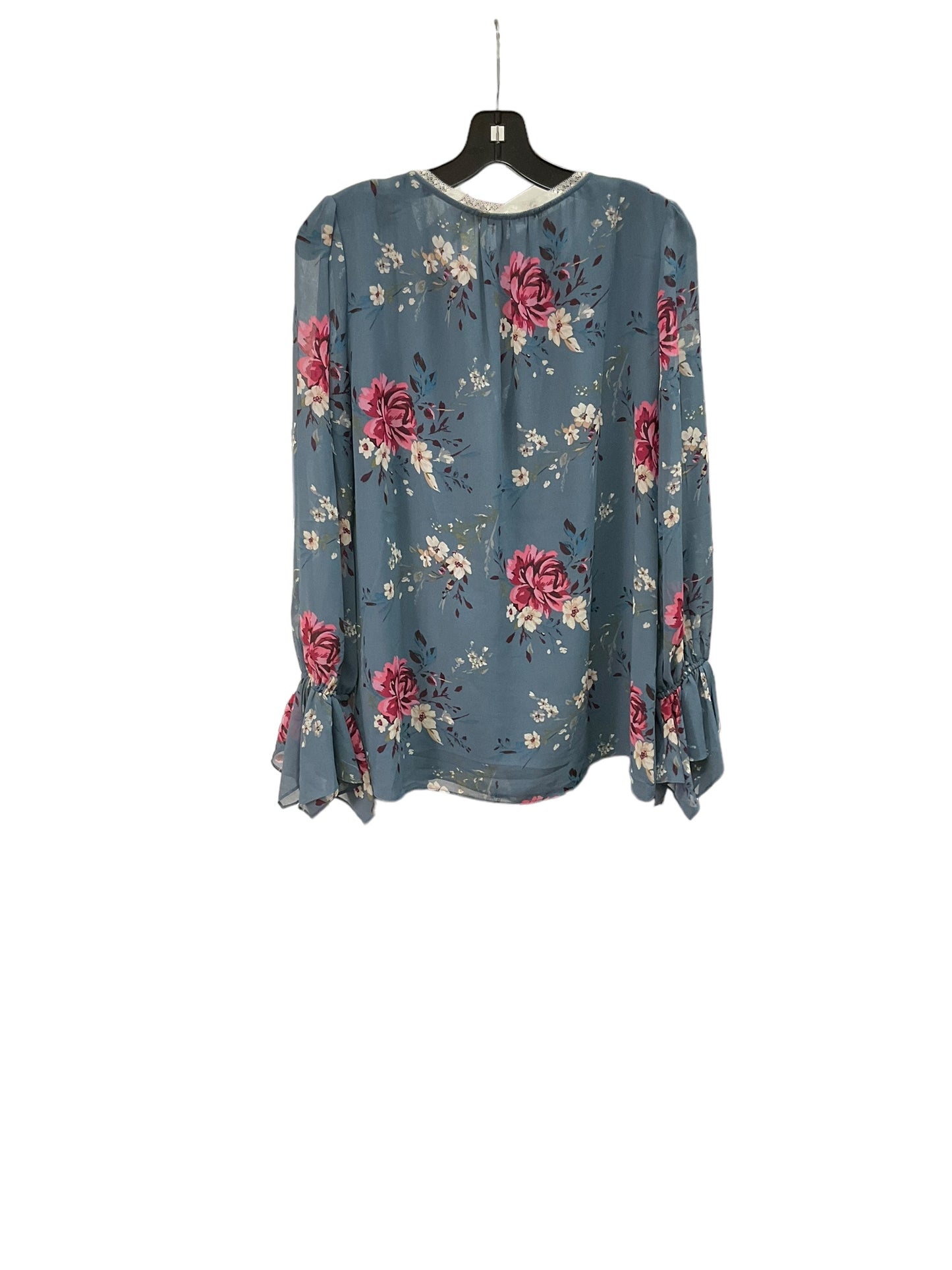 Top Long Sleeve By White House Black Market In Blue, Size: M