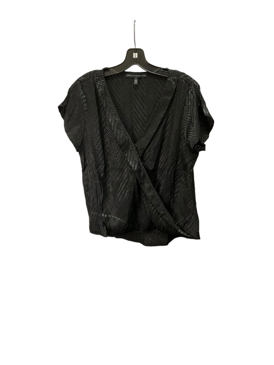 Top Short Sleeve By White House Black Market In Black, Size: L