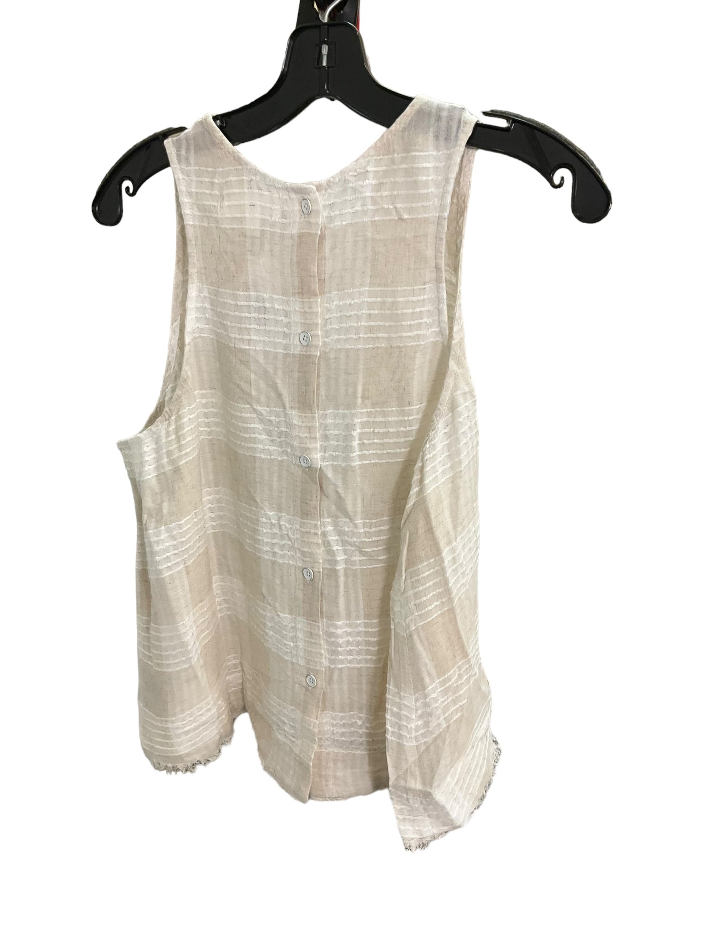 Top Sleeveless By Cloth And Stone In Beige, Size: M