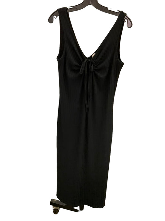 Dress Casual Midi By Loft In Black, Size: Xs