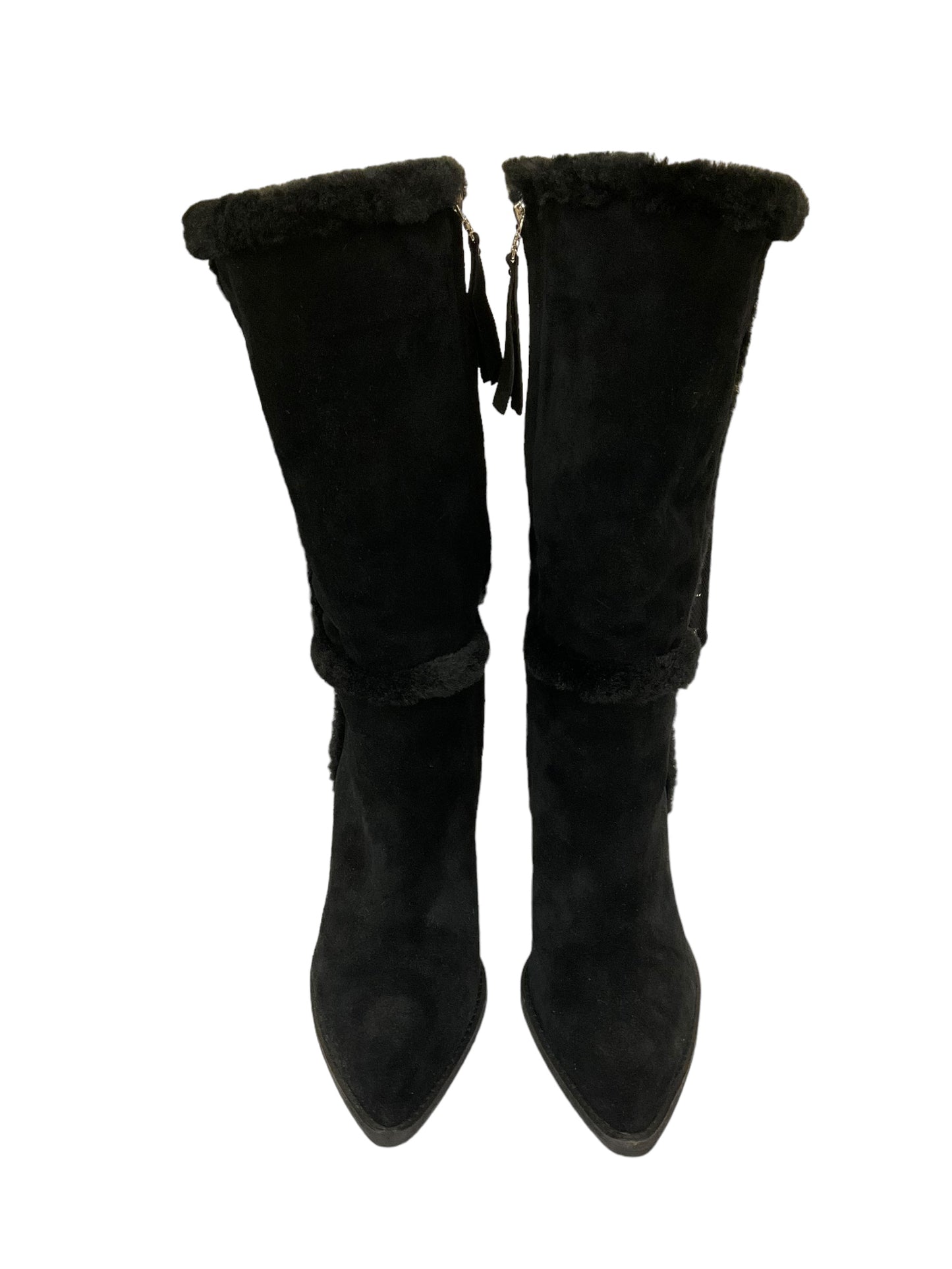 Boots Mid-calf Heels By Sam Edelman In Black, Size: 9.5