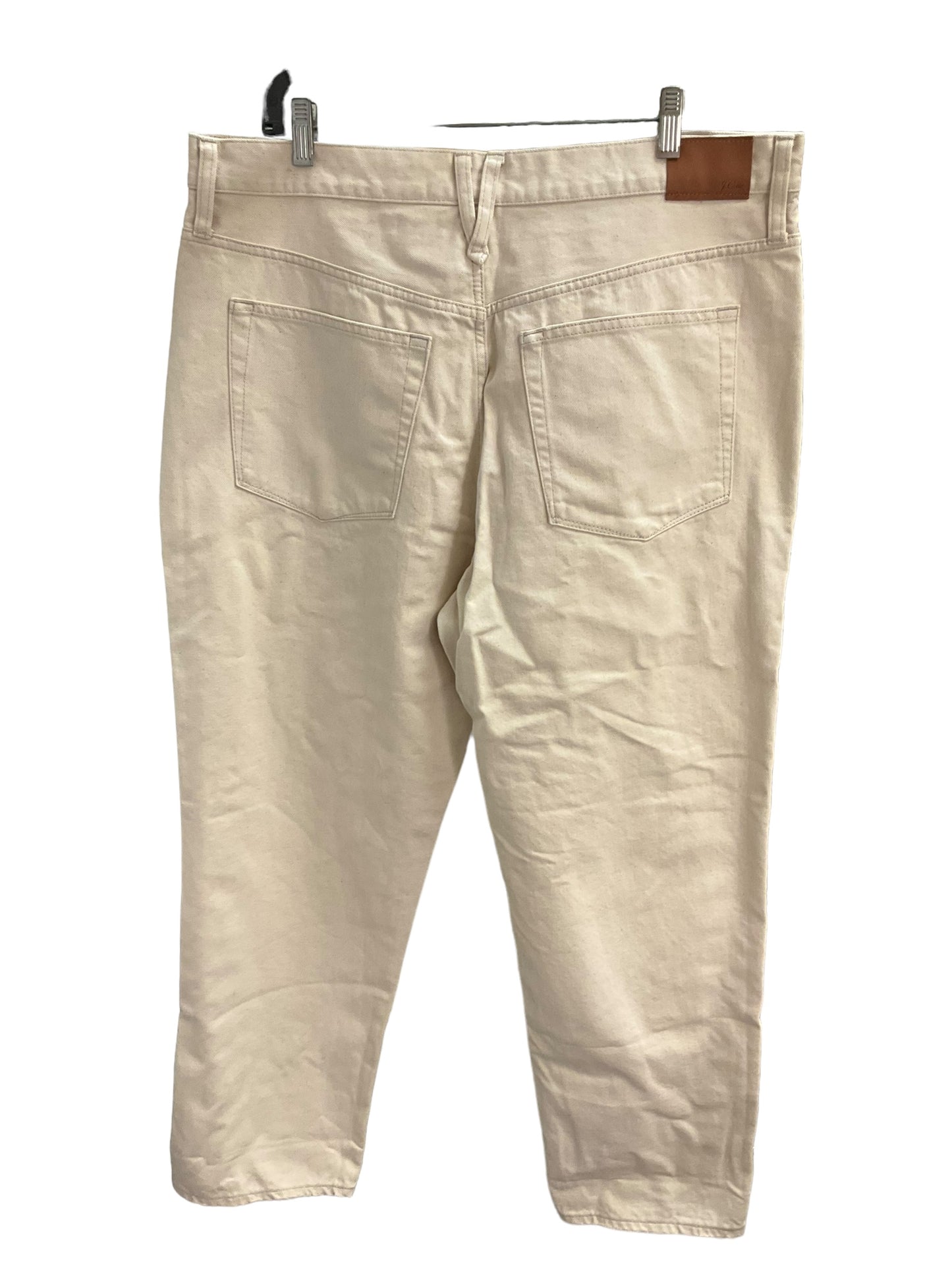 Jeans Relaxed/boyfriend By J Crew In Cream, Size: 12