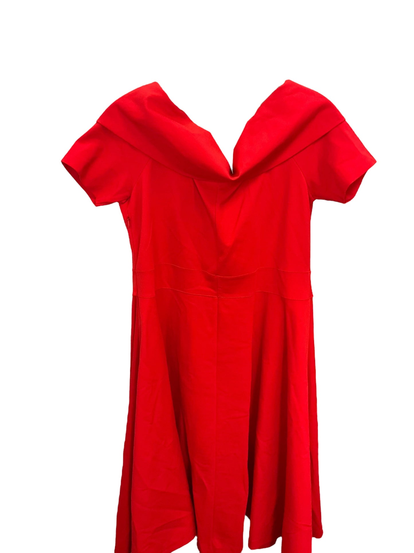 Dress Party Midi By Karen Millen In Red, Size: L