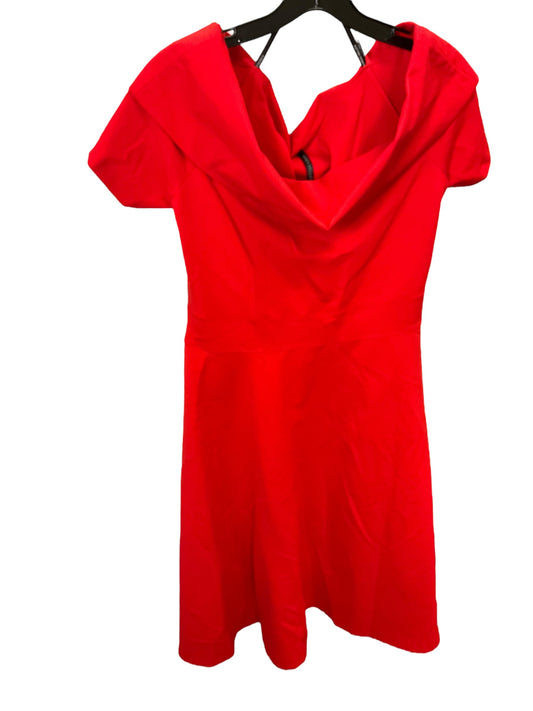 Dress Party Midi By Karen Millen In Red, Size: L