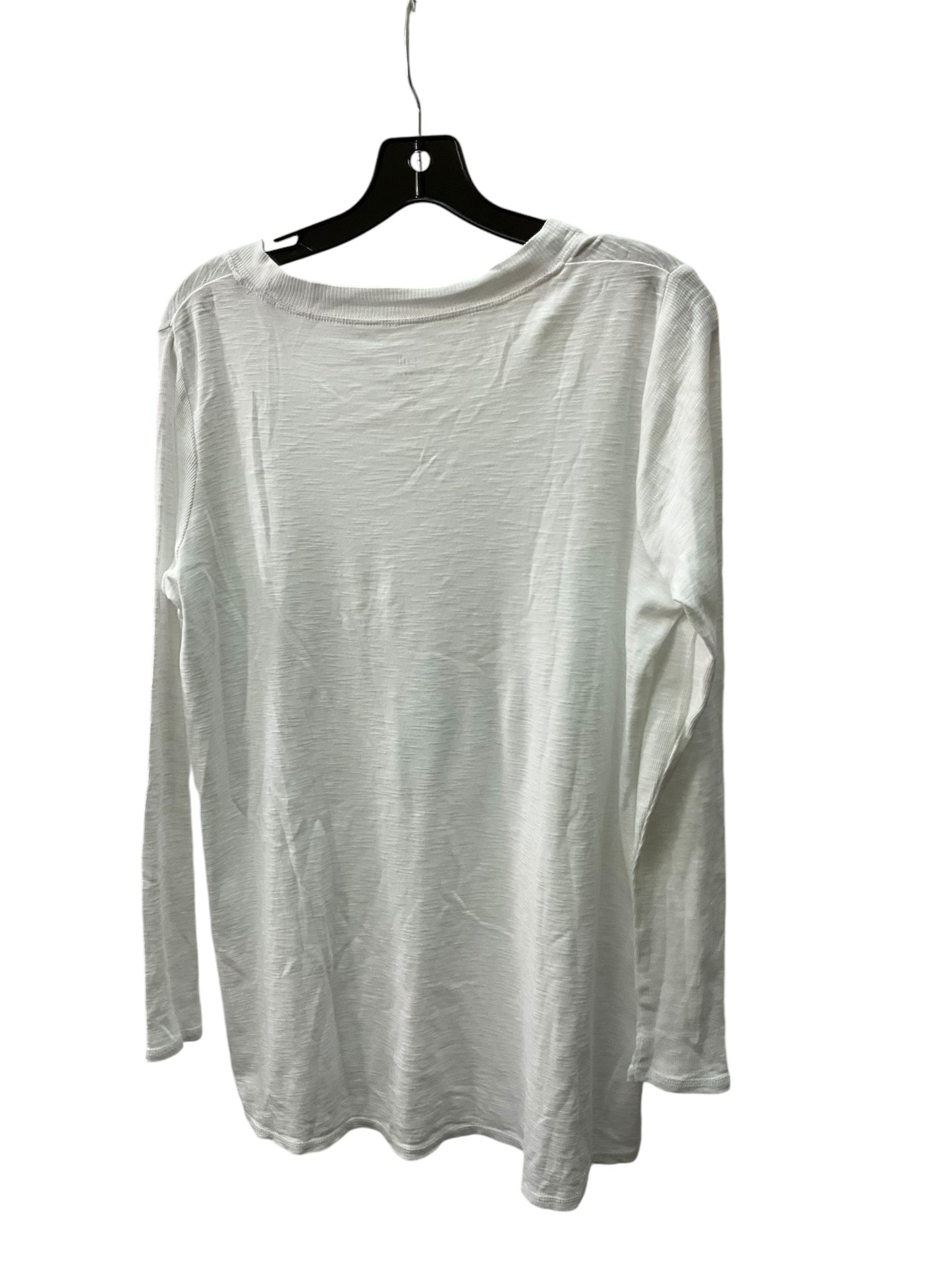 Top Long Sleeve Basic By J Jill In White, Size: S