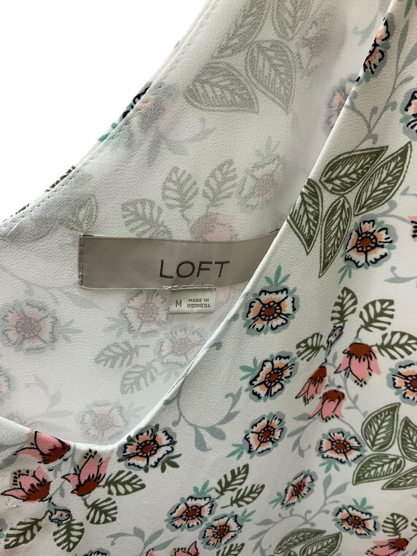 Top Sleeveless By Loft In Multi-colored, Size: M