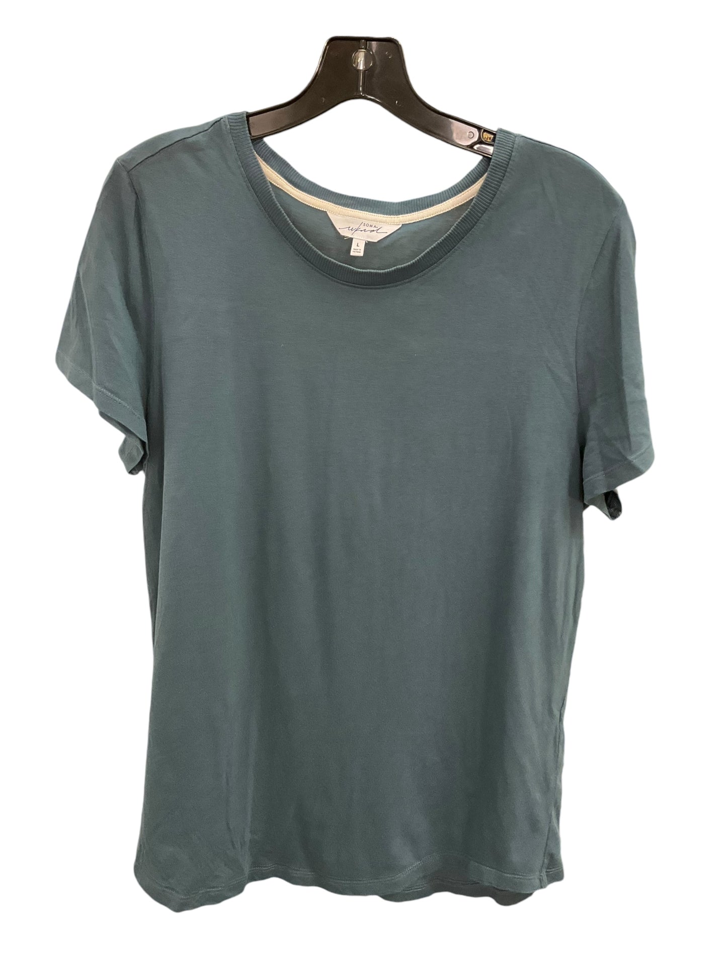 Top Short Sleeve Basic By Soma In Grey, Size: L