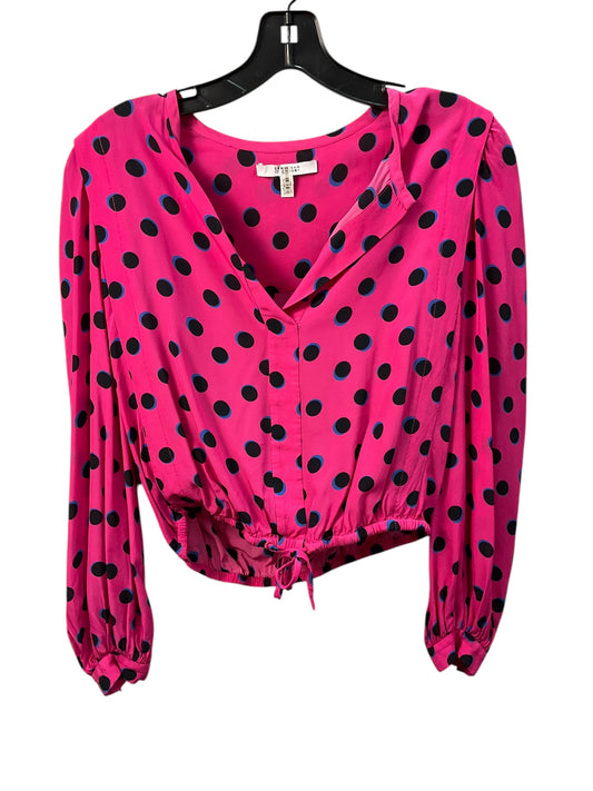 Top Long Sleeve By Derek Lam In Pink, Size: S